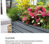 Blumfeldt Hochbeet Metall 180 x 60 x 90 cm grau