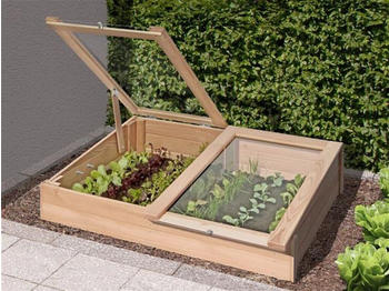 ediGarden Frühbeetaufsatz Lärche 119 x 80 x 21 cm (61063)
