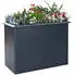 Westmann Metall-Hochbeet Primus M mit Schneckenkante 100 x 50 x 77 cm anthrazit