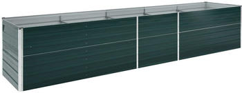 vidaXL Green steel planter 400 x 80 x 77 cm