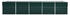 vidaXL Green steel planter 400 x 80 x 77 cm