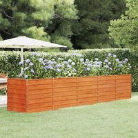 Hochbeet Rostig 400x80x77 Cm Cortenstahl - Vidaxl