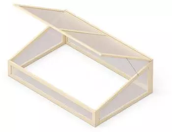 Upyard Frühbeetaufsatz 120 x 80 cm für Palettenrahmen natur