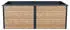 Westmann Metall-Hochbeet Primus Multi XL mit Schneckenschutz 200 x 100 x 77 cm Holzoptik anthrazit