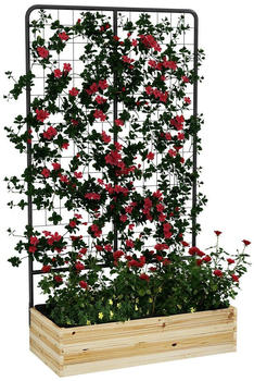 Outsunny Hochbeet mit Rankhilfe Naturholz 80 x 38 x 145 cm (845-994V00ND) Outsunny Hochbeet mit Rankhilfe Naturholz 80 x 38 x 145 cm (845-994V00ND)