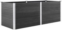 vidaXL Garten-Hochbeet 250 x 50 x 91 cm WPC Grau