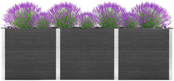 vidaXL Garten-Hochbeet 300x100x91cm WPC Grau (318102)