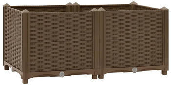 vidaXL Hochbeet 80x40x38cm Polypropylen