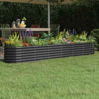 vidaXL Hochbeet Verzinkter Stahl 260x40x36 cm Anthrazit