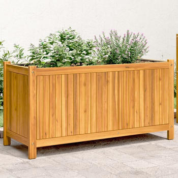vidaXL Pflanzk&uuml;bel mit Einlage 99,5x38x50cm Massivholz Akazie