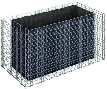 Gabiona Gabionen-Hochbeet 200x100x100cm Steinbedarf 1.340 kg