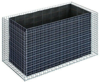 Gabiona Gabionen-Hochbeet 200x100x100cm Steinbedarf 920 kg