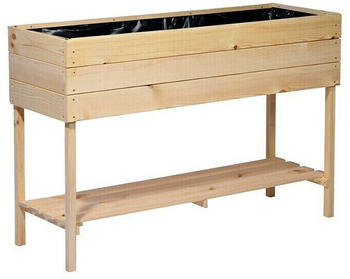 Dobar Hochbeet 117x40x78cm Holz Natur
