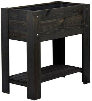 Dobar Hochbeet 80,3x40x78,4cm Holz Anthrazit