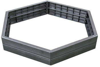 Garantia Hochbeet Ergo XL Wood Ø145x25cm Kunststoff Anthrazit/Braun