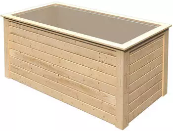 Karibu Hochbeet 1 1490l naturbelassen