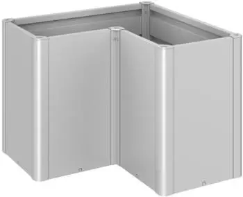Biohort Hochbeet Belvedere 102x102x77cm silberfarben-metallic