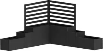 Biohort Hochbeet Da Vinci 299,5x299,5x168cm dunkelgrau-metallic