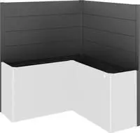 Biohort Sichtschutzelement f&uuml;r Hochbeet Belvedere L150 (L-Form), LxH: 152x91