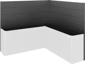 Biohort Sichtschutzelement f&uuml;r Hochbeet Belvedere L200 LxH: 201x91 dunkelgrau-metallic (B149907)