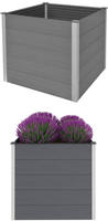 vidaXL Garten-Hochbeet WPC 100x100x91 cm Grau