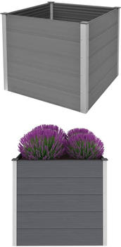 vidaXL Garten-Hochbeet WPC 100x100x91cm Grau (43606)