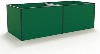 GFP - Garten- & Freizeit-Profi Hochbeet Kingsize Daniela mit Aluminium-Hohlkammerprofilen 235 x 99 x 77 cm grün (GFPV00360)