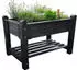 Promadino Hochbeet auf Stelzen mit Folie 114 x 60 x 84,5 cm anthrazit (317/67)