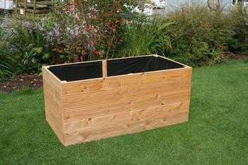 Riegelsberger Pflanzbeet Lärchenholz 195 x 100 x 71 cm Bohlenstärke 27 mm geriffelt