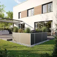 Kgt Aluminium-hochbeet "210", Silber, 2,05 X 0,45 X 0,77 M (l X B X H)