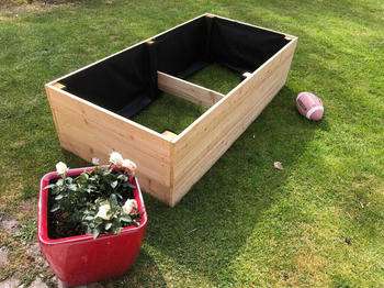 Riegelsberger Pflanzbeet Lärchenholz 50 x 140 x 36 cm Bohlenstärke 27 mm glatt