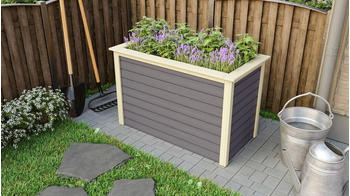 Karibu Hochbeet 69 x 133 x 82 cm terragrau (59991)