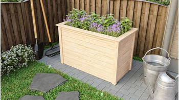 Karibu Hochbeet 69 x 133 x 82 cm natur (59990)