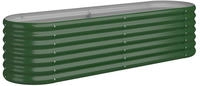 vidaXL Hochbeet Verzinkter Stahl 152x40x36 cm Gr&uuml;n