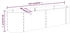 vidaXL Hochbeet Pulverbeschichteter Stahl 152 x 40 x 36 cm silbern