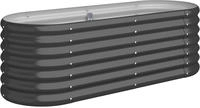 vidaXL Hochbeet Verzinkter Stahl 114x40x36 cm Anthrazit