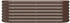 vidaXL Hochbeet Pulverbeschichteter Stahl 114 x 40 x 36 cm braun