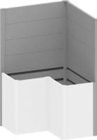 Biohort Sichtschutzelement f&uuml;r Hochbeet Belvedere L100 (L-Form), LxH: 102x91 cm