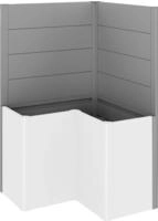 Biohort Sichtschutzelement f&uuml;r Hochbeet Belvedere L100 (L-Form), LxH: 102x91 cm