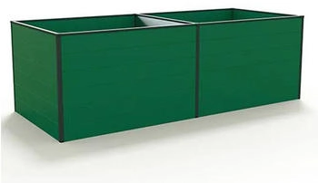 GFP - Garten- & Freizeit-Profi Hochbeet Kingsize Daniela mit Aluminium-Hohlkammerprofilen 235 x 119 x 77 cm grün (GFPV00364)