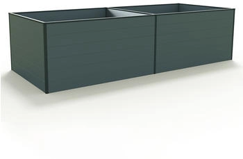 GFP - Garten- & Freizeit-Profi Hochbeet Kingsize Daniela mit Aluminium-Hohlkammerprofilen 297 x 119 x 77 cm anthrazit (GFPV00377)