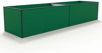 GFP - Garten- & Freizeit-Profi Hochbeet Kingsize Daniela mit Aluminium-Hohlkammerprofilen 387 x 77 x 77 cm grün (GFPV00404)