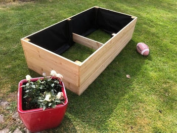 Riegelsberger Pflanzbeet Lärchenholz 50 x 160 x 36 cm Bohlenstärke 27 mm glatt