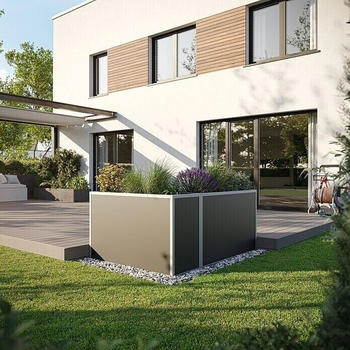 KGT Hochbeet 1,21x0,45x0,77m Aluminium Silber