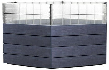 Garantia Hochbeet Ergo Turbo XL Wood Set Kunststoff Anthrazit/Braun
