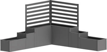 Biohort Hochbeet Da Vinci 299,5x299,5x168cm quarzgrau-metallic Biohort Hochbeet Da Vinci 299,5x299,5x168cm quarzgrau-metallic
