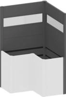 Biohort Sichtschutzelement f&uuml;r Hochbeet Belvedere L100 (L-Form), Acryl-Paneel, LxH: