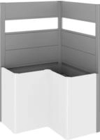 Biohort Sichtschutzelement f&uuml;r Hochbeet Belvedere L100 (L-Form), Acryl-Paneel, LxH: