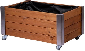 Dobar Hochbeet Pulverbeschichteter Stahl 114x40x68cm Anthrazit