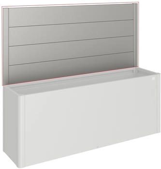Biohort Sichtschutz Hochbeet ohne Acrylglas 91x398,3cm Quarzgrau-Metallic